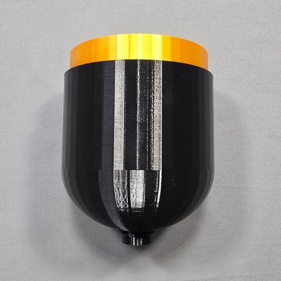 Fish Tank Decor Live Plant Planter Aquarium Wicking Pot Black Gold Self Watering - Picture 2 of 16